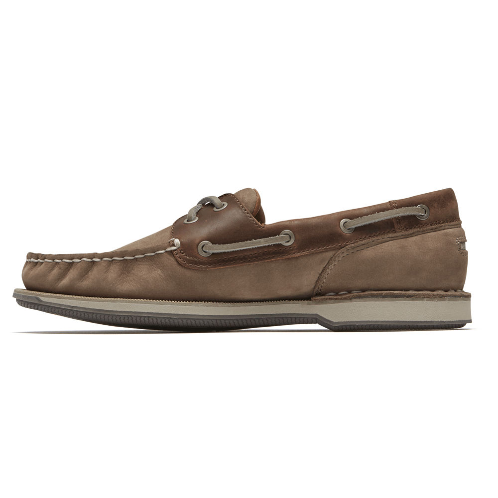 Rockport Singapore Mens Boat Shoes - Perth Grey - LF3461257